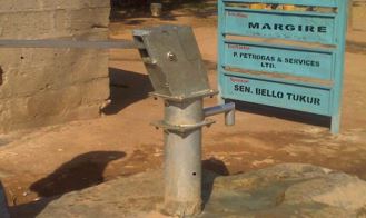 Hand pump at Margire, Adamawa State.
